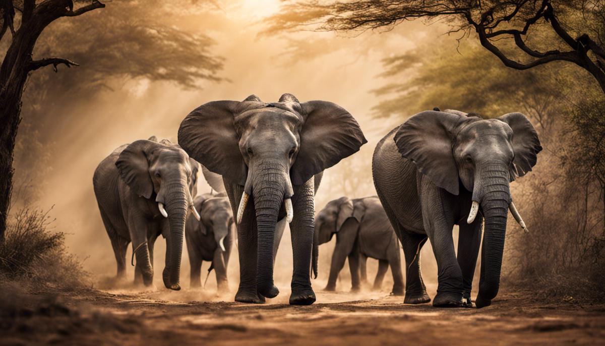 Image of elephants in their natural habitat, representing the importance of elephant conservation.