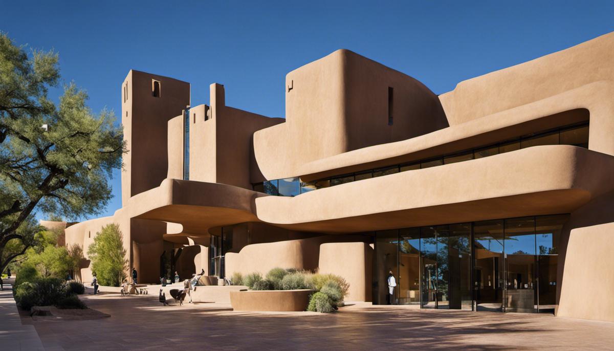 The New Mexico Museum of Art - A cultural landmark showcasing diverse artworks and architectural brilliance in Santa Fe.