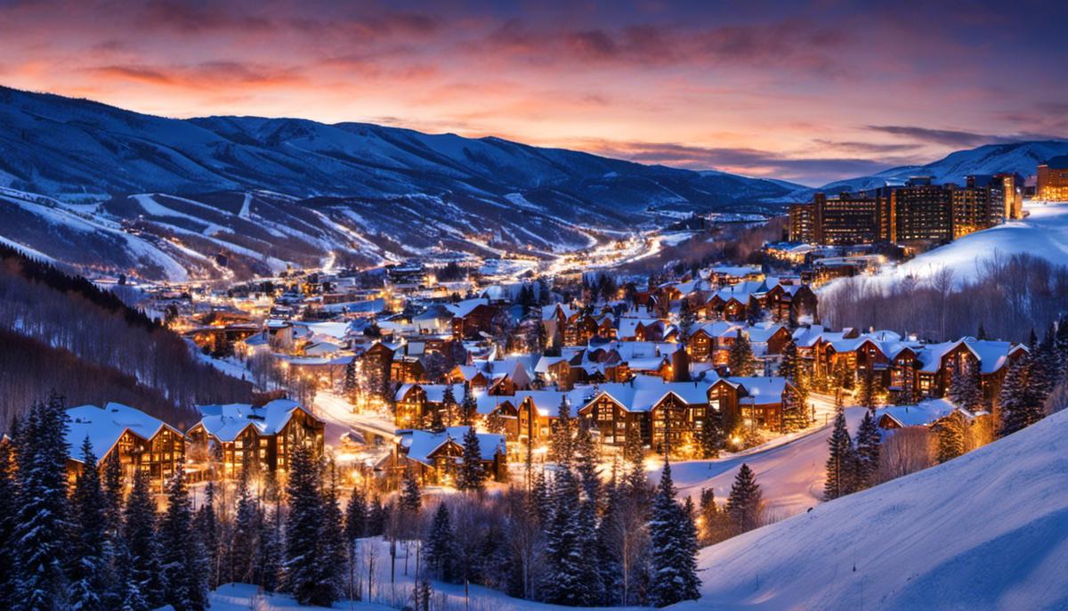 A stunning image of Park City Mountain Resort, showcasing its majestic slopes and breathtaking landscape.